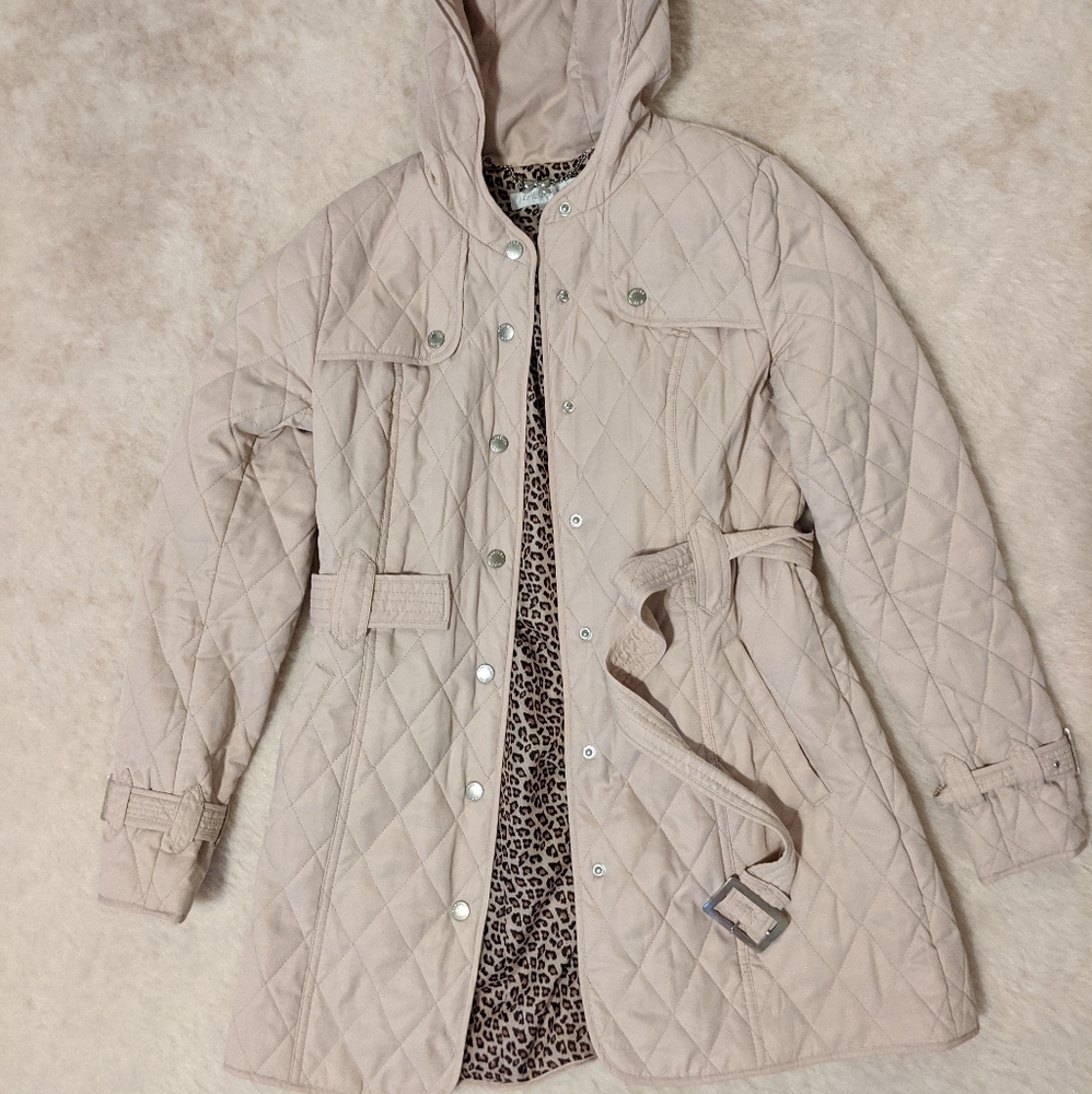 forever new cute cream nude thin coat jacket
